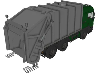Volvo TH5 Garbage Truck 3D Model