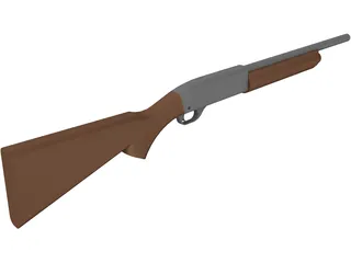 Remington 11-87 Police 3D Model
