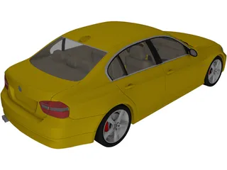 BMW 3-series Sedan (2005) 3D Model
