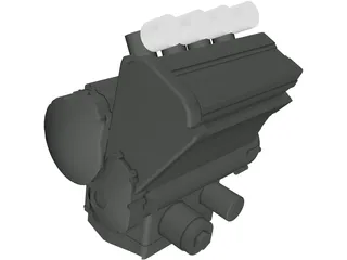 Yamaha R1 Engine 3D Model