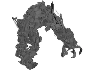 Transformers 2 Devastator 3D Model