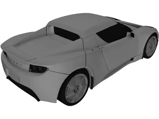 Tesla Roadster 3D Model