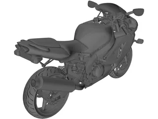 Kawasaki ZX6-R J1 3D Model