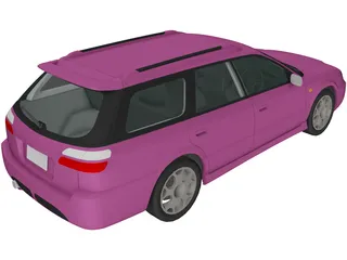 Subaru Legacy Station Wagon (1998) 3D Model