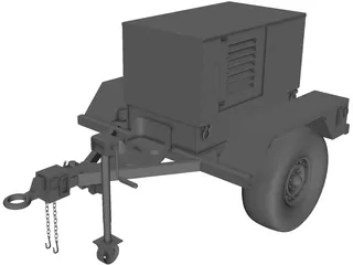 Military Mobile Generator 3D Model