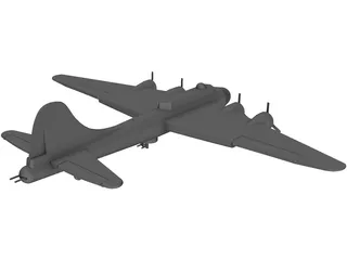 Boeing B-17 Flying Fortress 3D Model