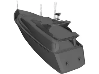 Yacht 3D Model