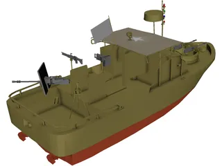 Patrol Boat 3D Model