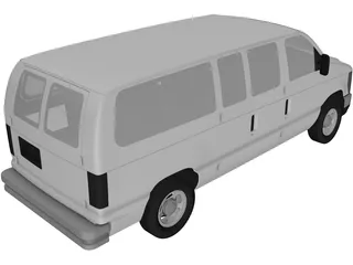 Ford E150 (2009) 3D Model