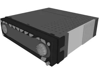 Kenwood Car Radio 3D Model