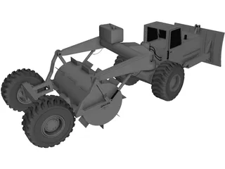 Tree Breaking Modified Truck 3D Model