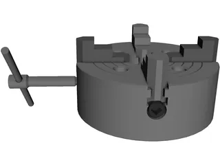 Chuck Precision 4-Jaw 3D Model