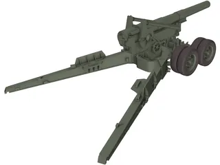 M115 Howitzer 3D Model