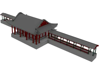 Chinese Building 3D Model