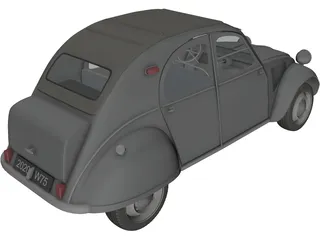 Citroen 2CV 3D Model