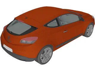 Renault Megane (2008) 3D Model