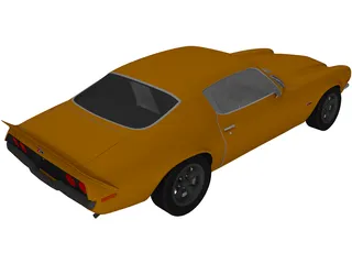 Chevrolet Camaro Z28 (1972) 3D Model