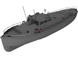 Solent Class Lifeboat 3D Model