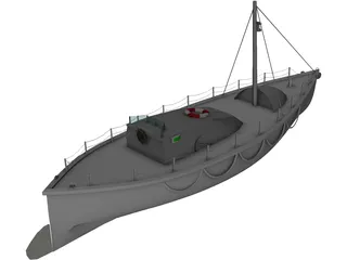 41ft Watson Class Lifeboat  3D Model