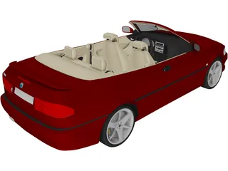 SAAB 9-3 Convertible 3D Model