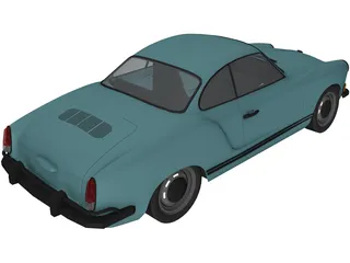 Volkswagen Karmann Ghia (1970) 3D Model