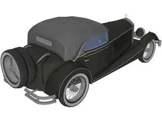 Mercedes-Benz SSK (1928) 3D Model