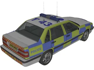 Volvo 850 Police 3D Model