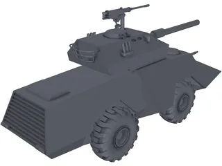 Japan Seibu Police Armored Car 3D Model
