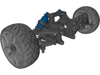 RC Car Suspension Rear 3D Model