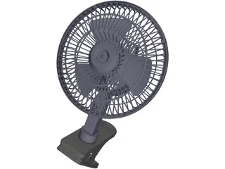 Clip On Fan 3D Model