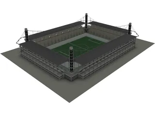 Europe Stadium 3D Model