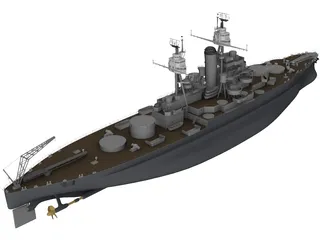 USS Oklahoma 3D Model