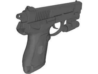 Pistol 92 Type 3D Model