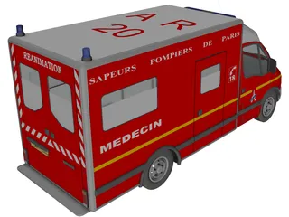 Renault Master Ambulance 3D Model
