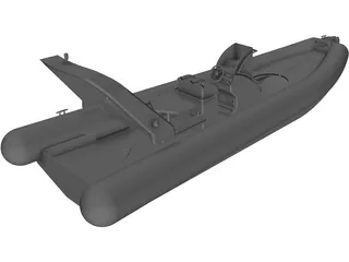 Rigid Inflatable Boat 3D Model