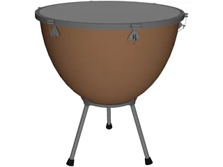 Timpani Drum 3D Model
