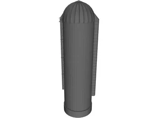 Grain Silo 3D Model