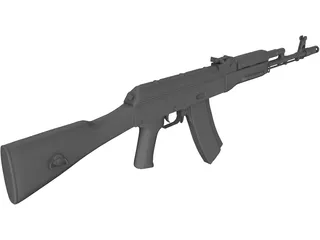 AK-74 3D Model