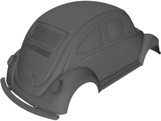 Volkswagen Beetle Body 3D Model