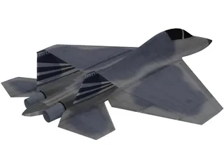 X-38 Gen 5 Fighter Concept 3D Model