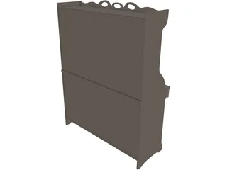 Cabinet Old 3D Model