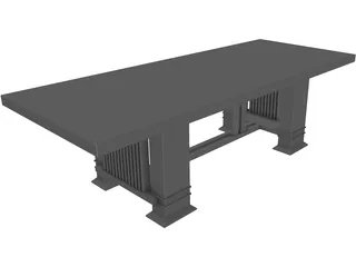 Table Dinning Room 3D Model