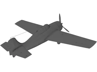 Grumman F4F-4 Wildcat 3D Model