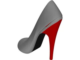 Woman Shoe 3D Model