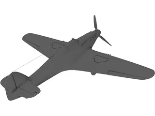 Hawker Hurrikane Mk1 3D Model