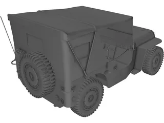 Jeep Willys 3D Model