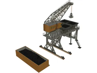 Large Coaling Station 3D Model