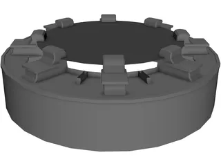 Base Colomn 3D Model