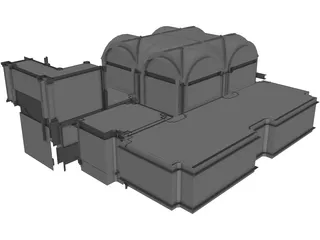 Building Temple 3D Model