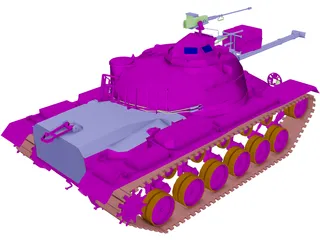 M48 A3 Patton 3D Model